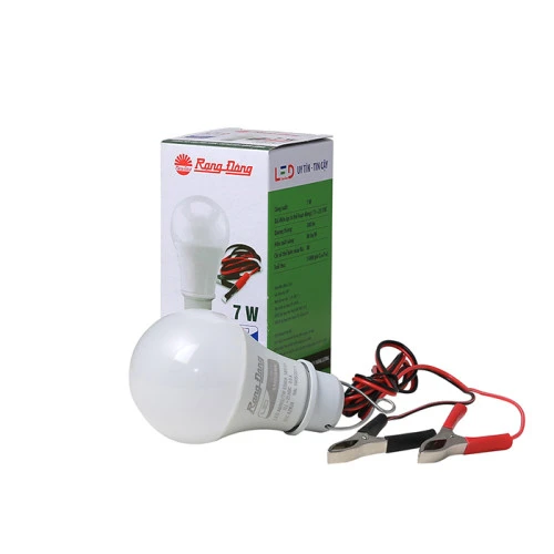 Bóng LED bulb A60N1 7W 6500K 12 24VDC kẹp SS