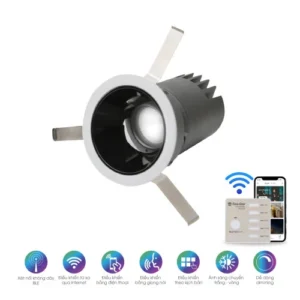 Đèn LED downlight âm trần đổi màu AT18 BLE 60 7W F18