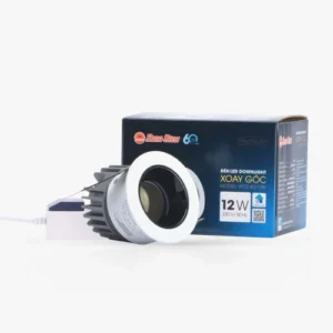 Đèn LED downlight âm trần xoay góc 60 12W AT22 2