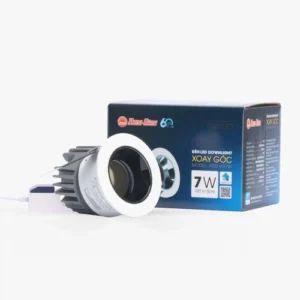 Đèn LED downlight âm trần xoay góc 60 7W AT22 3