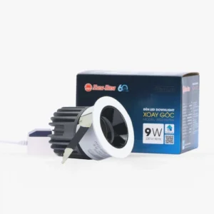 Đèn LED downlight âm trần xoay góc 60 9W AT22 3