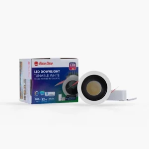 Đèn LED downlight âm trần xoay góc 80 12W điều khiển Bluetooth AT19 BLE A18