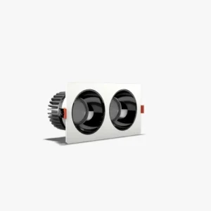 Đèn LED downlight âm trần xoay góc 80×160 10WX2 Plus AT25 3