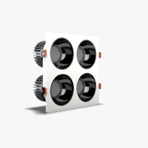 Đèn LED downlight âm trần xoay góc 80×240 10WX3 Plus AT25 3