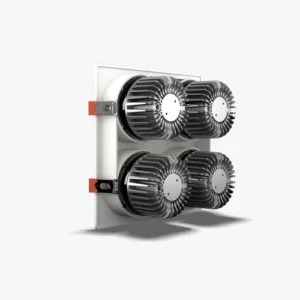 Đèn LED downlight âm trần xoay góc 80×240 10WX3 Plus AT25 5
