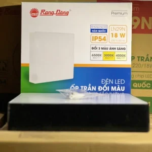 Đèn LED ốp trần LN29N 220×220 18W 6500K b