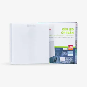 Đèn LED ốp trần vuông cảm biến chuyển động 220×220 18W LN12 RAD HL 2