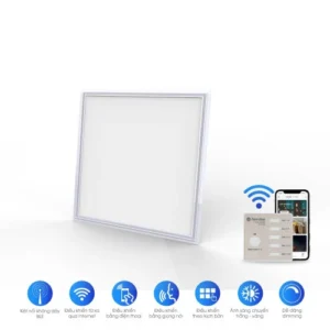 Đèn LED panel vuông đổi màu 600×600 40W điều khiển Bluetooth P07 BLE
