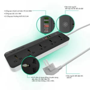 Ổ cắm thông minh Wi-Fi OC09 WF usb 5C 10A 7